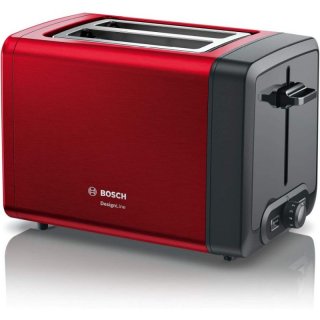 Bosch Kompakt Toaster TAT4P424DE DesignLine Rot