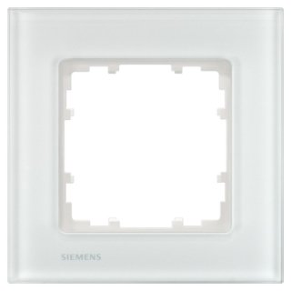 Siemens Glas-Rahmen DELTA miro 1fach - weiß 5TG12011