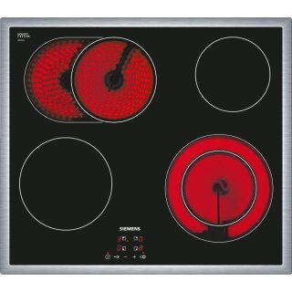 Siemens Kochfeld ET645HN17E - Schwarz, Mit Rahmen aufliegend, 60 cm