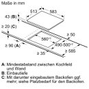Siemens Elektro-Kochfeld EA645GH17M -  Schwarz, Herdgesteuert, 60 cm, extraKlasse