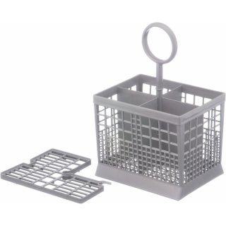 BSH Besteckkorb 00093986 - grau mit Griff + Abdeckung