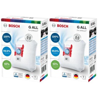 Bosch Staubsaugerbeutel BBZ41FGALL Power Protect Dustbag 2 Packungen