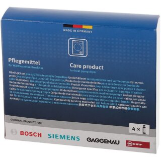Bosch Pflegemittel für Wärmepumpentrockner ( 00312111 ) - 4 x 125 ml