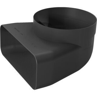 Siemens Adapterrohrstück HZ9VDSI1 - 150 mm, 90 °, rund-flach