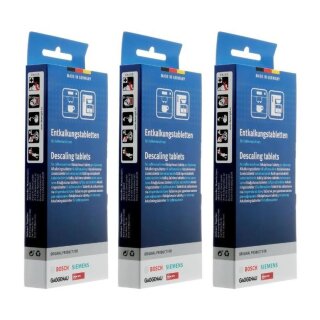 BSH Entkalkungstabletten für Kaffeevollautomaten 00311974 - 3er Pack