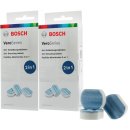 2er Set - Bosch 2in1 Entkalkungstabletten TCZ8002A